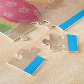 Puzzle Happy Easter from Florida Flamingo Bunny on Beach  (Côté)