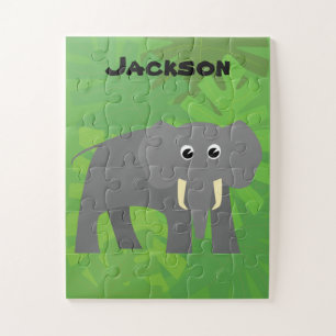 Puzzle Happy Elephant Little Kids Personnalisé