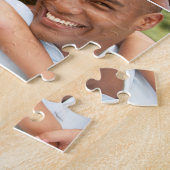 Puzzle Happy Fête des pères Mustache Photo Collage (Côté)