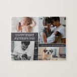 Puzzle Happy First Father's Day Photo Collage Family<br><div class="desc">Photo Collage From Family puzzle - Personalize this puzzle with favorite photos pour papa day. Create a keepsake he'll cherish and play with his family for many years to come</div>