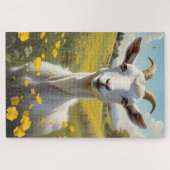 Puzzle Happy Goat Vibrant Buttercup Meadow (Horizontal)