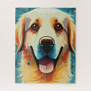 Puzzle Happy Golden Retriever