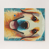 Puzzle Happy Golden Retriever (Horizontal)