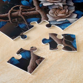 Puzzle Happy Halloween Ravens And Roses (Côté)