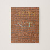 Puzzle Happy Holidays Zebra Art Print (Vertical)