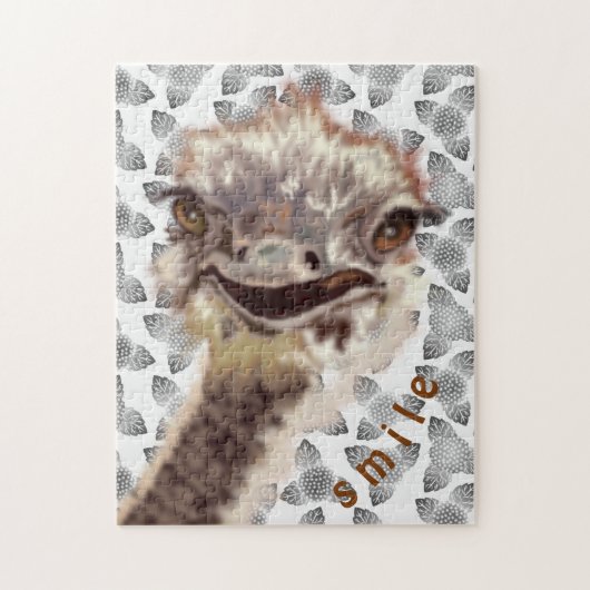Puzzle Happy Ostrich - Smile - (Vertical)