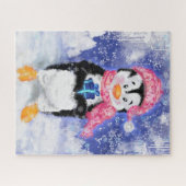 Puzzle Happy Penguin - Noël - (Horizontal)