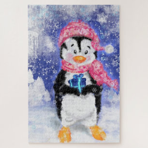 Puzzle Happy Penguin - Noël