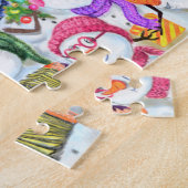 Puzzle Happy Snowmans - Joyeuse fête de Noël (Côté)