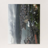 Puzzle Harbour and coastline of Terceira Azores  (Vertical)