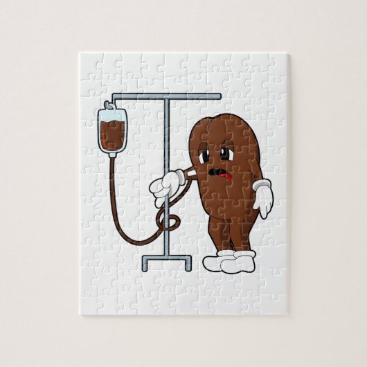 Puzzle Haricot de café avec pot de café (Vertical)