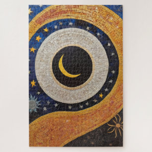 Puzzle Harmonie céleste Mosaïque Sun Moon Stars