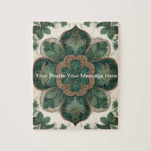 Puzzle Harmonie celtique : Shamrock Mandala (Vertical)