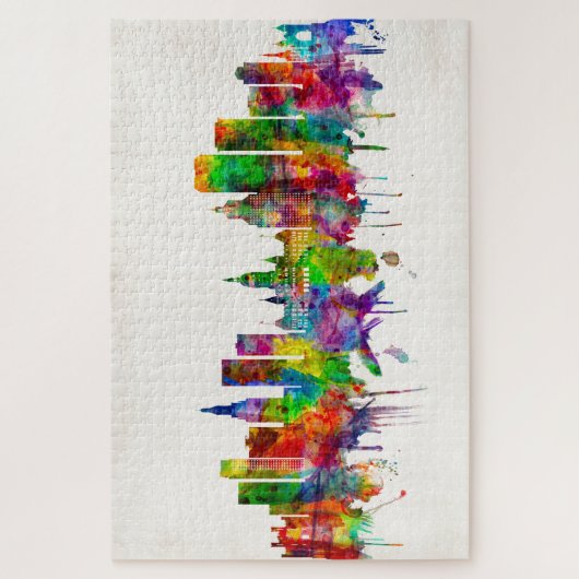 Puzzle Hartford Connecticut Skyline (Vertical)