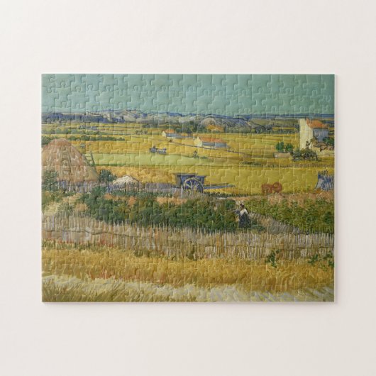 Puzzle Harvest at La Crau by Vincent Van Gogh (Horizontal)