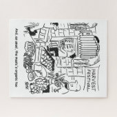 Puzzle Harvest Festival Church Service avec l'église (Horizontal)