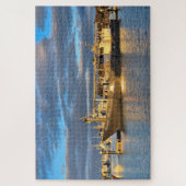 Puzzle Harvest Moon boat, marina, Robe, Australie du Sud (Vertical)