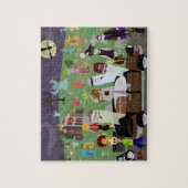 Puzzle Haunted Halloween illustré Graveyard Party (Vertical)
