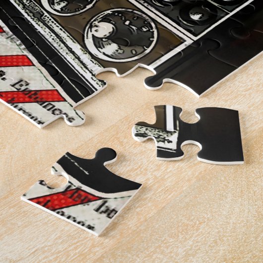 Puzzle Haut-parleur électronique rétro Radio ondes courte (Côté)