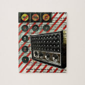 Puzzle Haut-parleur électronique rétro Radio ondes courte (Vertical)