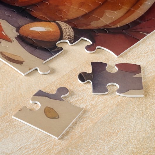 Puzzle Havanais L'Automne Feuille L'Art Thanksgiving (Côté)