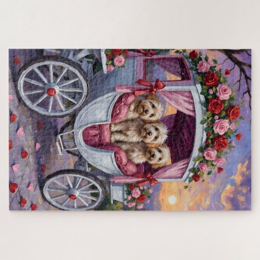 Puzzle Havanese Dog Valentine's Day  (Horizontal)