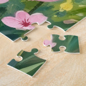 Puzzle Havanese Spring Cherry Blossom Dog (Côté)