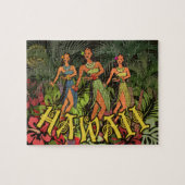 Puzzle Hawaii Aloha Palm Hula Art Design (Horizontal)