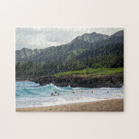 Puzzle Hawaii Beach Oahu Surfers Voyage (Horizontal)