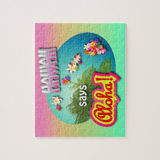 Puzzle Hawaii Dit Aloha ! (Vertical)