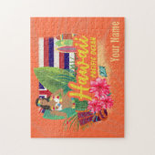Puzzle Hawaii Hula Dancer Retro Pacific Souvenir Vintage (Vertical)