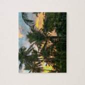 Puzzle Hawaiian Exotic Beach Palm Trees Sunset (Vertical)
