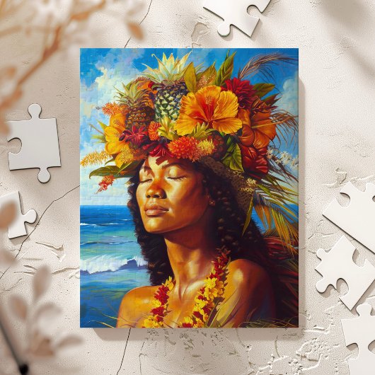 Puzzle Hawaiian Island Goddess Tropical