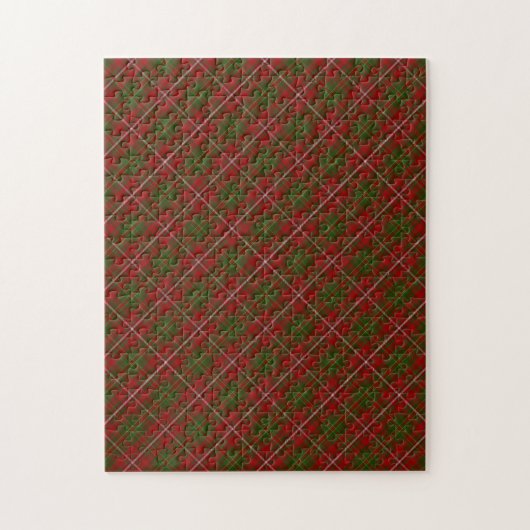 Puzzle Hay Clan Tartan Plaid Pattern (Vertical)