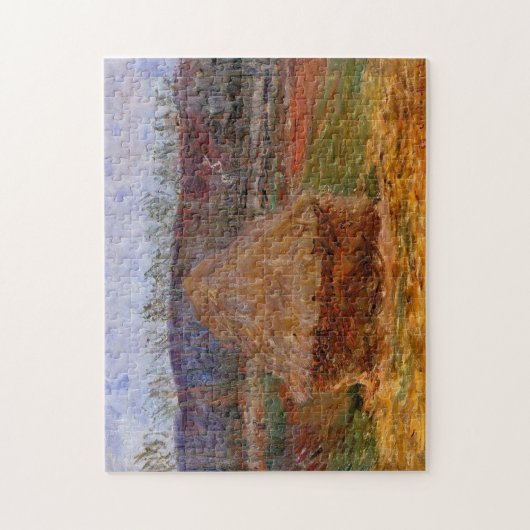Puzzle Haystack in Giverny Monet Fine Art (Vertical)