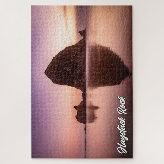 Puzzle Haystack Rock, Côte De L'Oregon, États-Unis (Vertical)