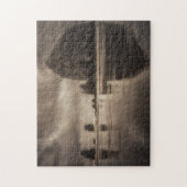 Puzzle: Haystack Rock en Needles Toned Legpuzzel (Verticaal)