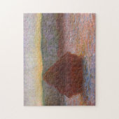 Puzzle Haystack Thaw Sunset Monet Fine Art (Vertical)