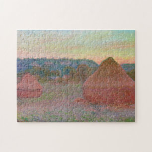 Puzzle Haystacks Fin de journée Automne Monet Art