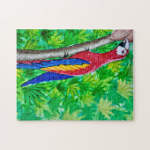 Puzzle Hé, il y a une Macaw écarlate dans cet arbre ! (Horizontal)