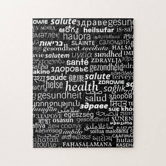 Puzzle Health - Multi Language International - Be Healthy (Vertical)