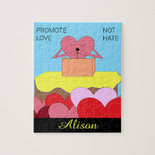 Puzzle Heart Parle D'Amour :