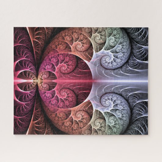 Puzzle Heartbeat, Abstrait surreal Imaginaire Fractal Art (Horizontal)