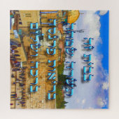 Puzzle Hébreu Juif Accueil Bénédiction numéros d'ivoire (Horizontal)