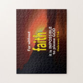 Puzzle HÉBREWS 11:6 Sans foi chrétienne (Vertical)