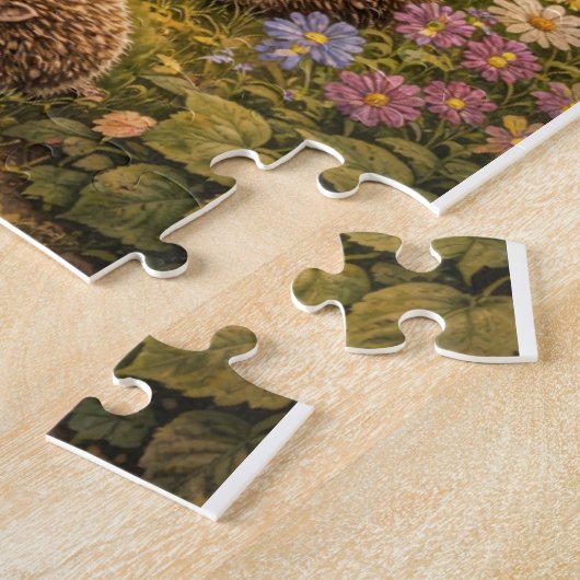 Puzzle Hedgehog Mushroom Home (Côté)