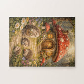 Puzzle Hedgehog Mushroom Home (Horizontal)