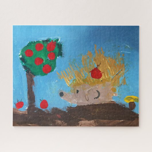 Puzzle Hedgehog Painting (Horizontal)