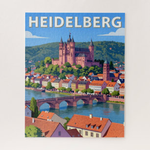 Puzzle Heidelberg Allemagne Château Vieille Ville Voyage
