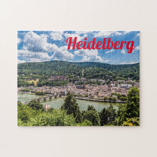 Puzzle Heidelberg Neckar Panorama Allemagne (Horizontal)